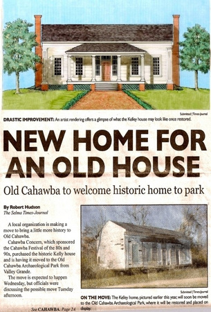 The Kelly House was featured on the front page of the Selma Times-Journal on August 3, 2011.